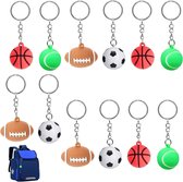 Sport Ball Keychains | Zak ornamenten sleutels | Nieuwheid basketbal sleutelhanger goodie tas vulstoffen voor jongens en meisjes, schoudertas