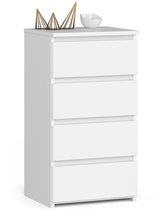 Kommode CL4 met 4 Lades / AKORD Furniture Factory / Wit / 40x74x35 cm