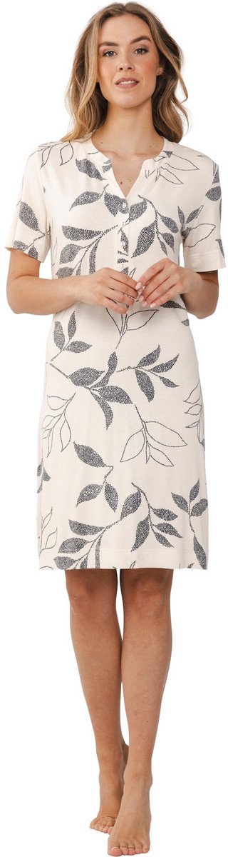 Dames Nachthemd Pastunette Premium - Leaf Shadows - Viscose - Maat 46