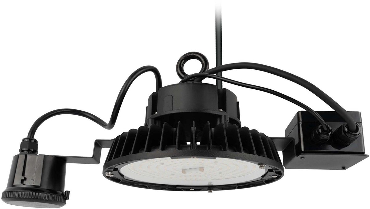 Ledvion - LED High bay, Met Sensor, IP65, 200-160-120W, 175 lm/W, Driver, 6500K, Dimbaar, 