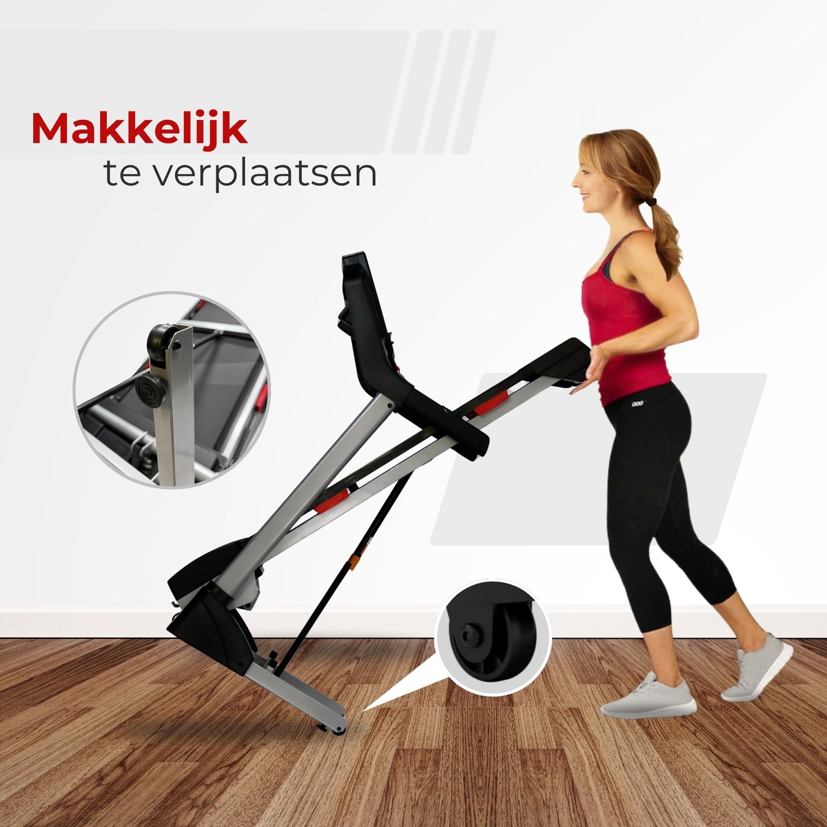 Afbeelding 2 van FitFirst® Sprinter 1-16 km/u - Extra Stabiel - Hellingshoek tot 15% - Loopband met Apps en Speakers - Kinomap, Zwift & Fitshow - Loopband inklapbaar