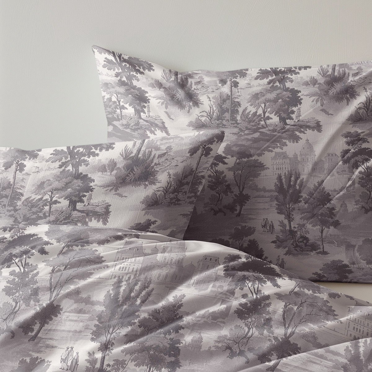 Zydante Dekbedovertrek Set 240x220 cm - Dekbedhoes met 2 Kussenslopen - Vintage Grey