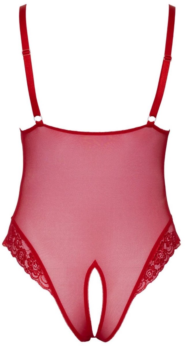 Goedkoopste Body Met Open Kruisje - Rood
