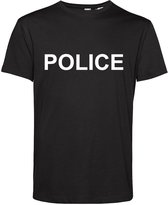 T-shirt Police | Déguisements | Mauvaise fête | Noir | taille S