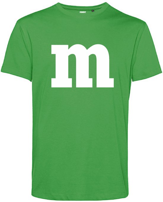 T-shirt Lettre M | Déguisements | Mauvaise fête | Vert | taille S