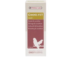 Omni-vit liquid kweek en conditie 30 ml - Vogelvoer - Supplementen - Kweekbevordering