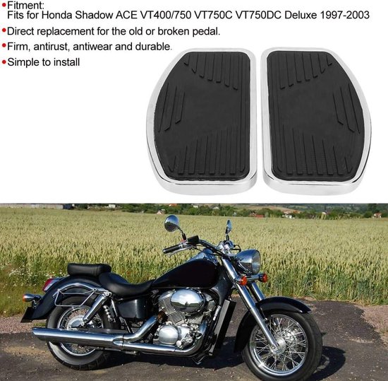 2 Stück Seitenverkleidungen Für Honda Shadow VT750 & VT400 – Silber, Aus Metall