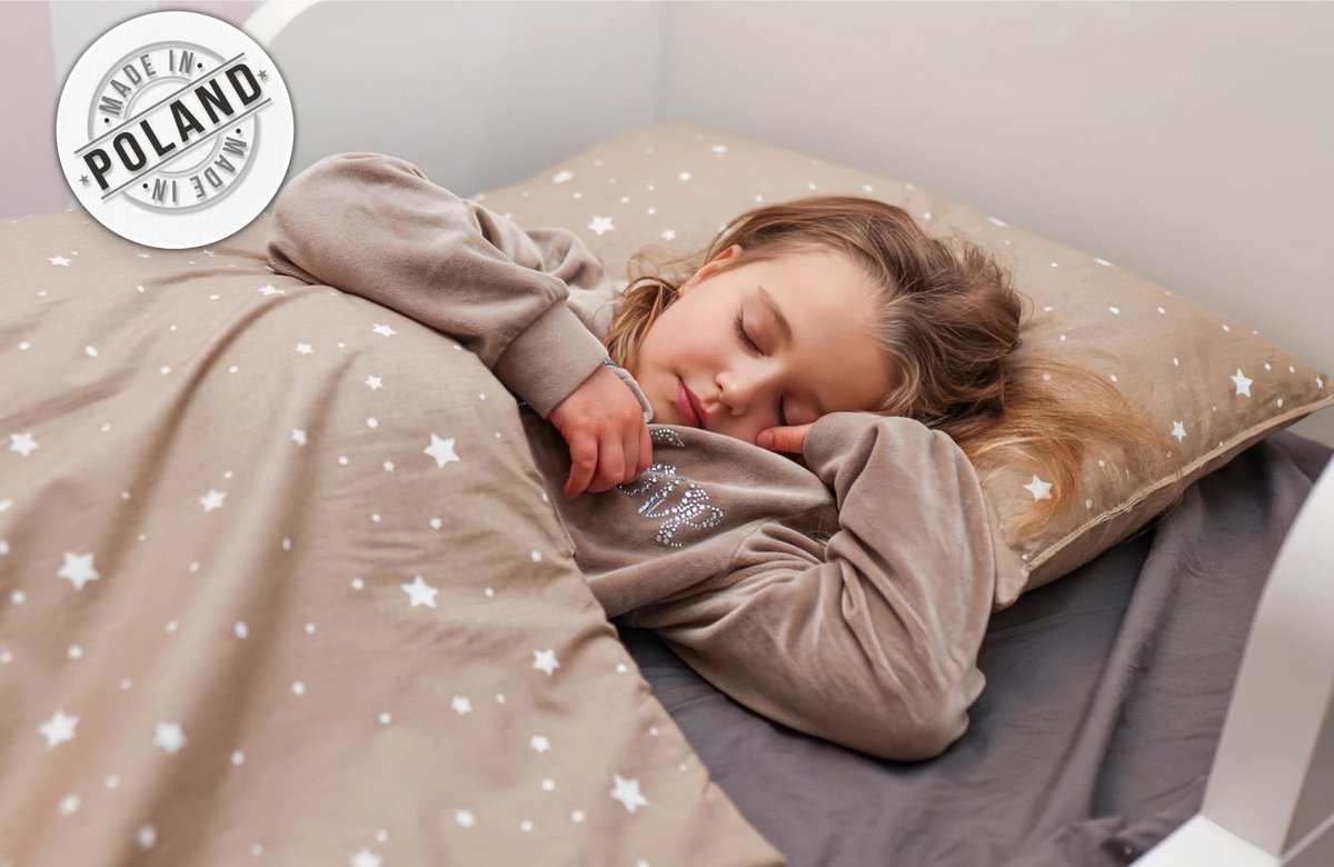 LaLoona Kinderdekbedset (deken 100 x 135 cm, kussen 40 x 60 cm), Oeko-Tex®-standaard 100 getest/kinderdekbed, hoes cm met hoofdkussen, dekbed voor kinderbed - wit