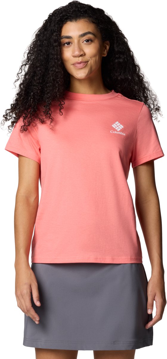 Columbia Rolling Bend Graphic SS Tee Vrouwen T-shirt Roze