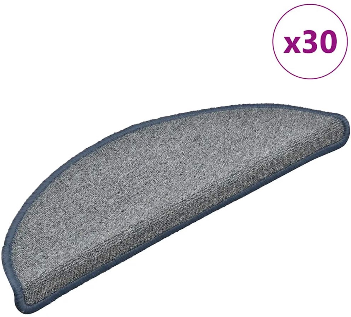 vidaXL - Zelfklevende - trapmatten - 30 - st - 56 - x - 17 - x - 3 - cm - Non-Slip