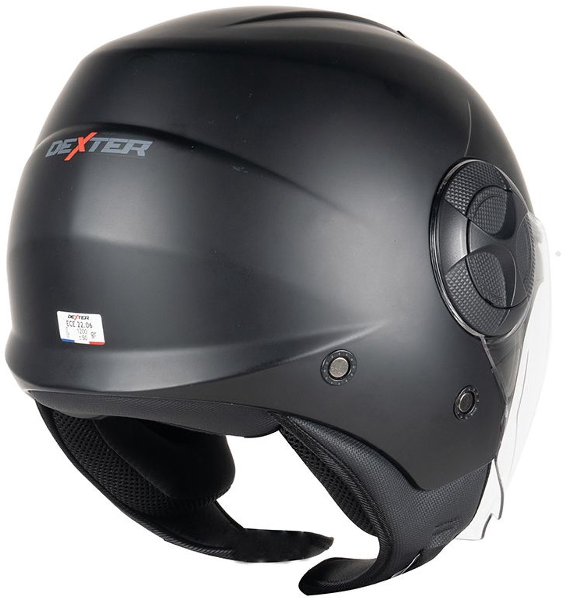 MOTOBLOUZ ARKEON Scooterhelm - Motorhelm - Jet Helm voor Vespa, Scooter, Motor Brommer & Snorfiets - Zwarte mat - M – foto 6