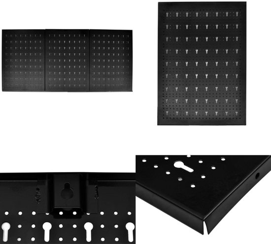 vidaXL Mur à outils - Établi - Établis - Mur à outils - Étagères à outils