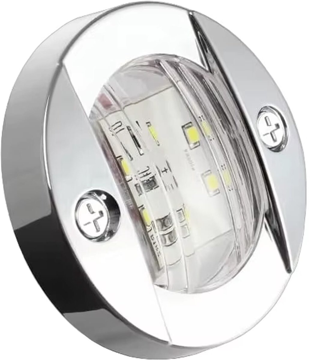 ProRide LED Boot Verlichting 2.2W 12V - Ø75mm - Dekverlichting - Y-S44 - Wit - Per stuk