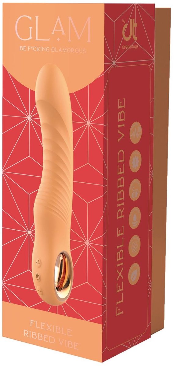 Glam - Flexibele geribbelde g-spotvibrator