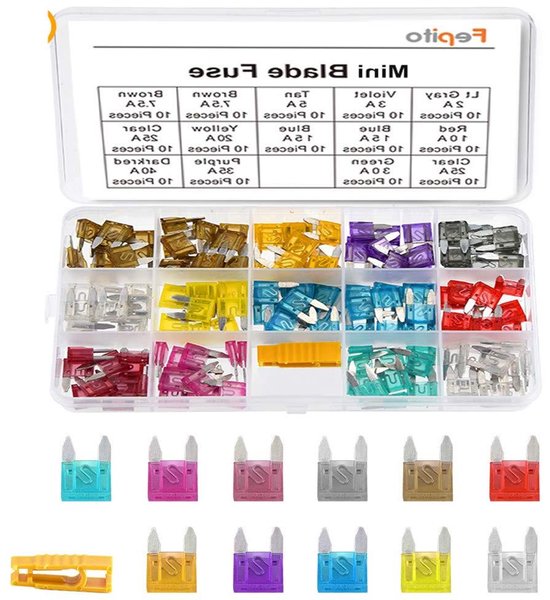 Set Da 50 Fusibili A Lama Mini Sottili E A Basso Profilo Per Auto Da 1015202530 Amp~p139220546 - Foto 2