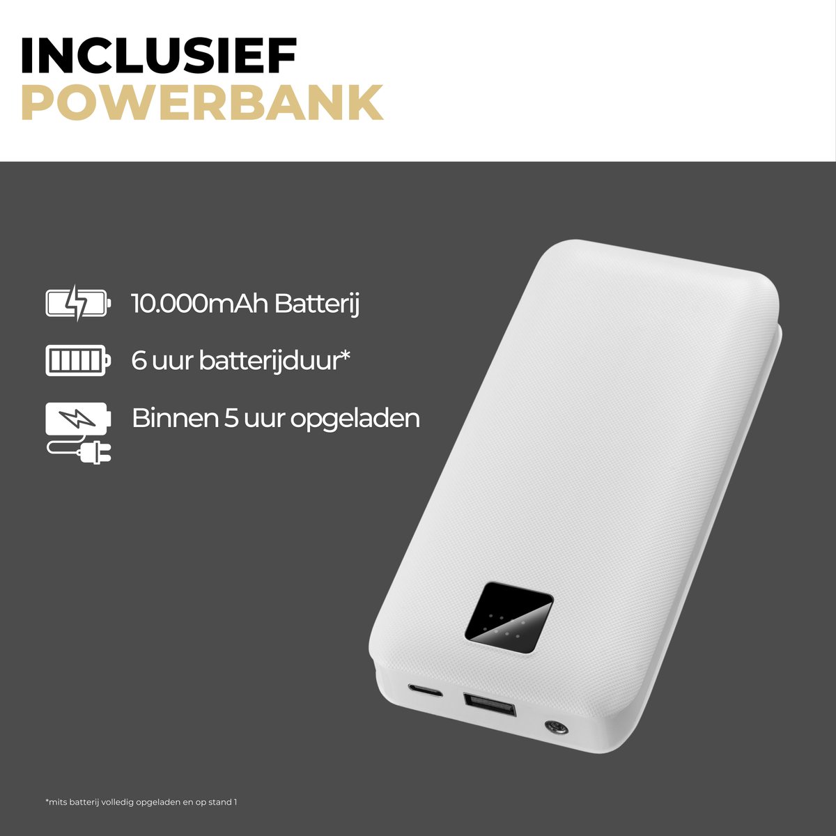Ozocozy Warmtedeken - 138 x 45 cm - Grijs - Inclusief 10.000 mAh Powerbank - Duurzaam & Draadloos - Infrarood Warmtedeken - Verwarmd Stoelkleed - Inclusief Stroomadapter – foto 5