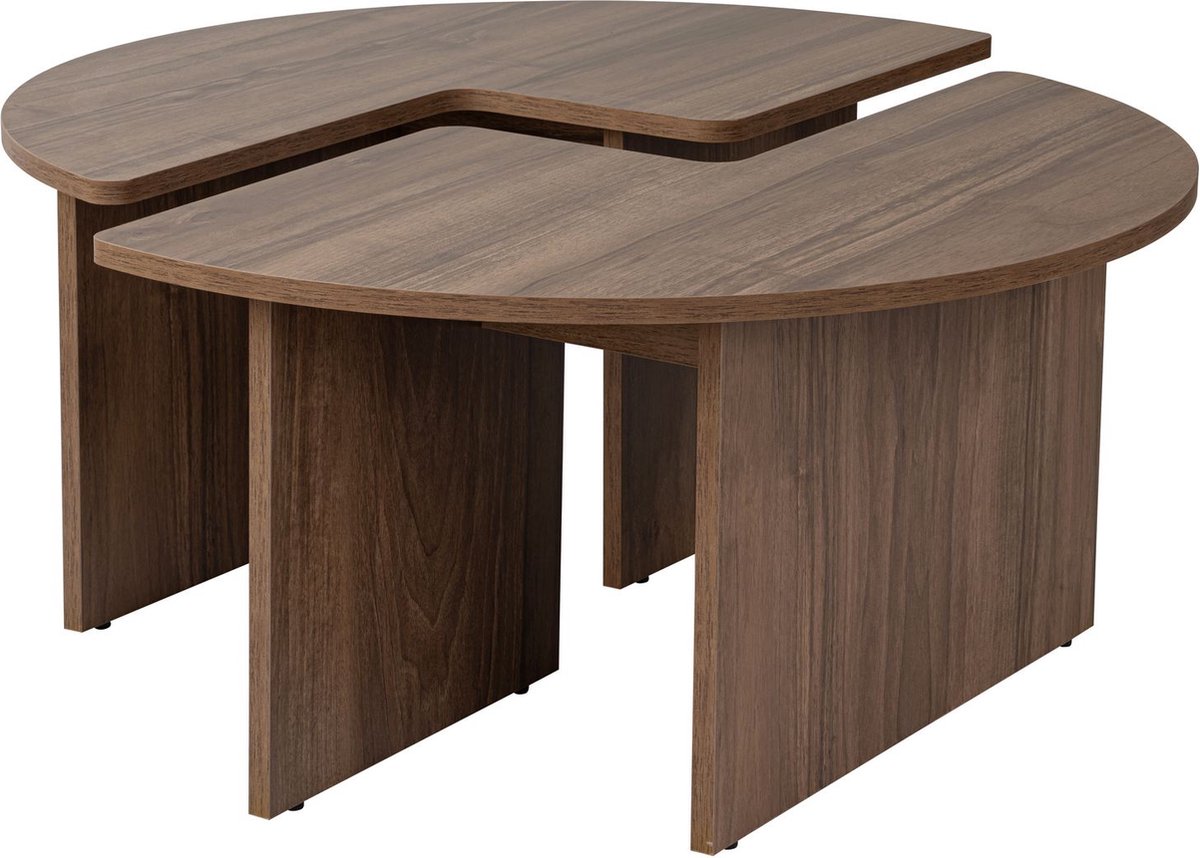 Skye Decor , Salontafel, Moira - Venezia Walnut, Gemelamineerde spaanplaat, Venezia walnoot, 90 x 41 cm Nussbaum