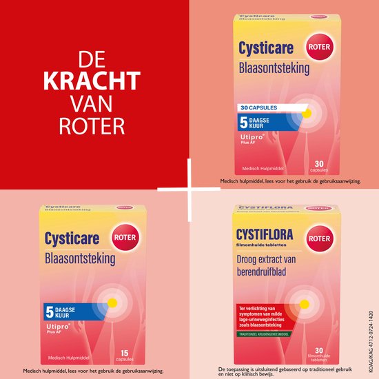 Roter Cysticare - Behandelkuur blaasontsteking - 15 tabletten