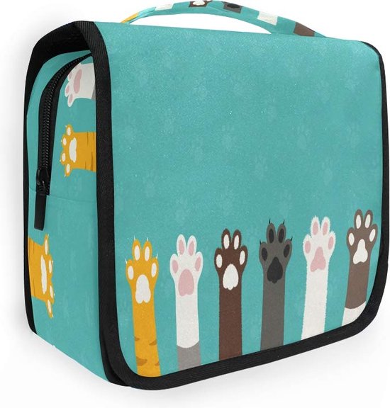 RXYY Opknoping Reizen Leuke Kikker Art Toilettas Vouwen Badkamer Gym Organizer Draagbare Cosmetische Wassen Tas voor Vrouwen Meisjes