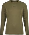 Olijfgroen Craft longsleeve shirt voor heren, zonder opdruk.