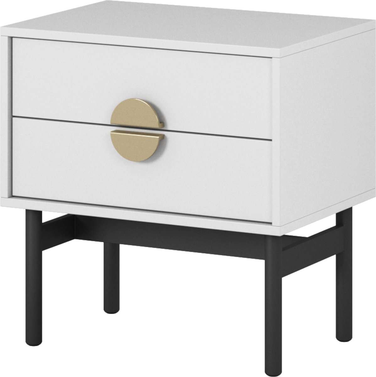 Selsey Nachtkastje Stoon - 55cm - Wit