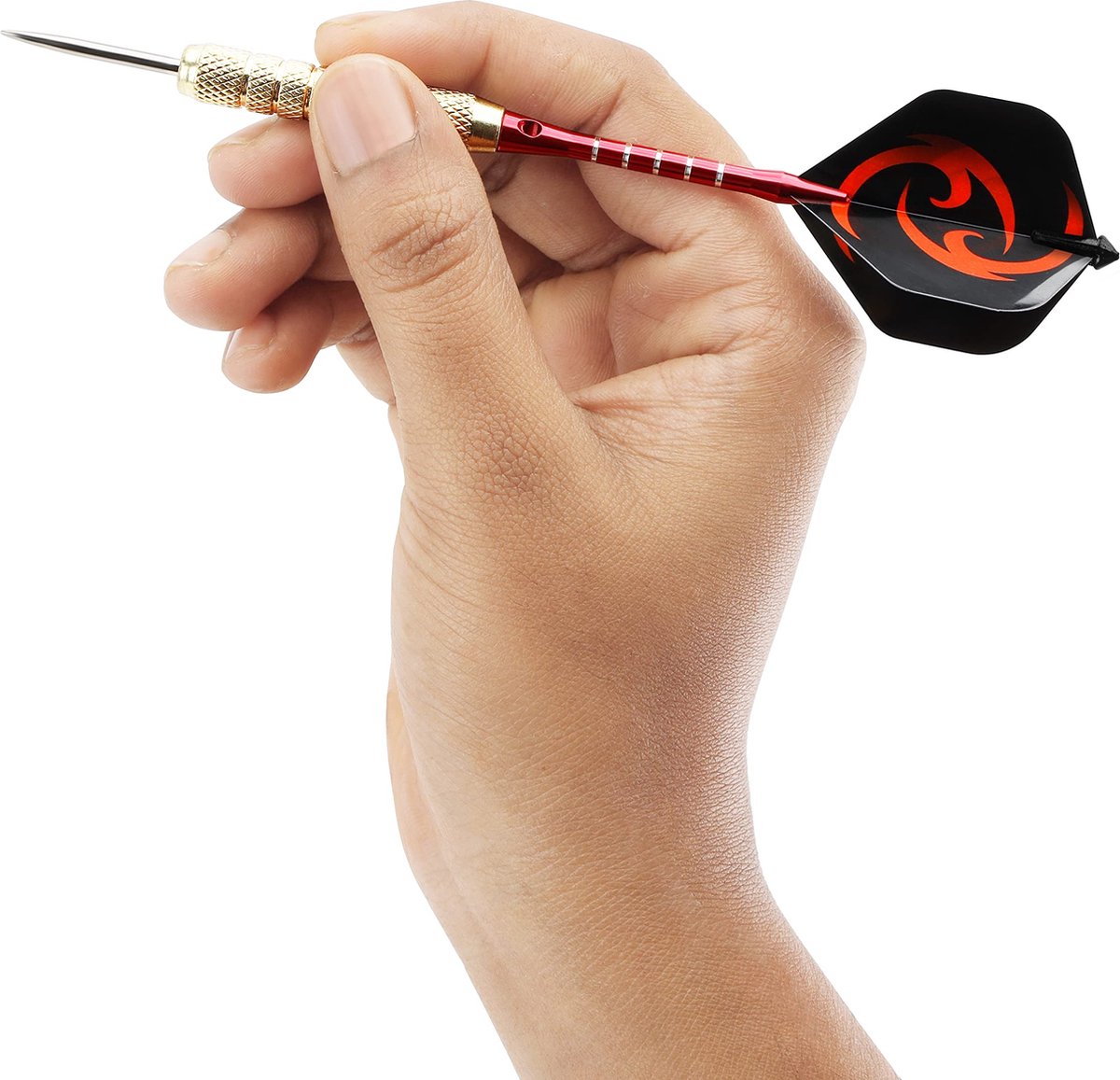 Belle Vous 12 Pak Professionele Stalen Tip Darts Set - 18 g Metalen Tip Dartpijlen met Kleurrijke Aluminium Shafts, Flights en Beschermers - Dart Accessoires Gereedschapsset met Slijper - 4 Kleuren