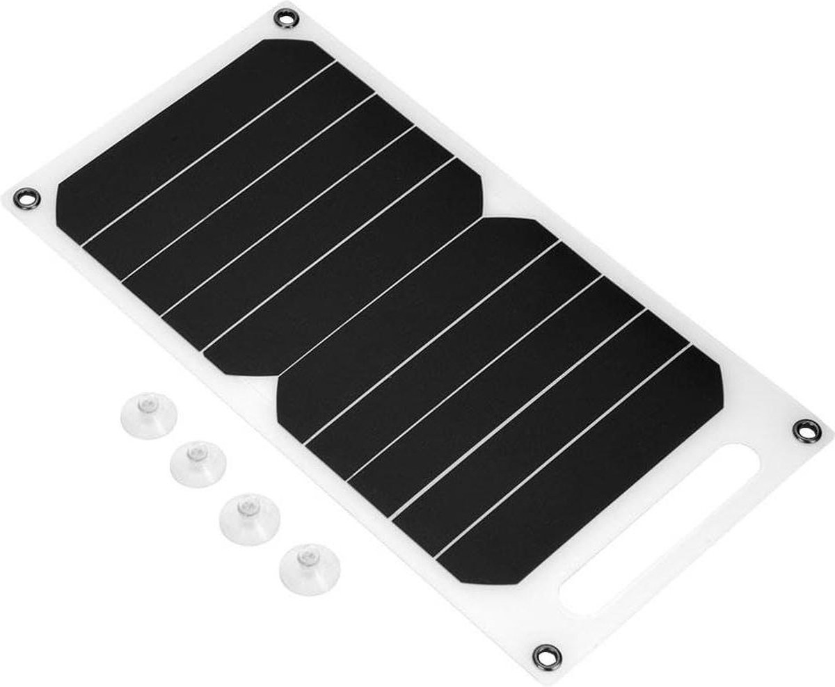 Draagbare zonnepaneel powerbank - 10W 1200mAh IP62 - Waterdicht - USB oplaadpoort - mobiele telefoons tablets camera's consoles .