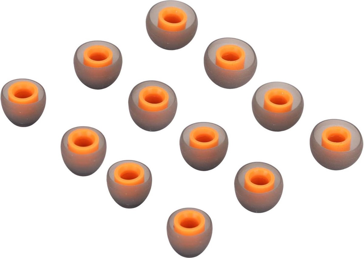 Zachte Siliconen Oordopjes voor Jay Bird X4 X3 X2 X - 6 Paar SML - Ergonomische Traagschuim Geluidsisolatie .