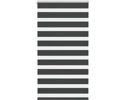 vidaXL - Zebra - rolgordijn - 85x150 - cm - stofbreedte - 80,9 - cm - zwart