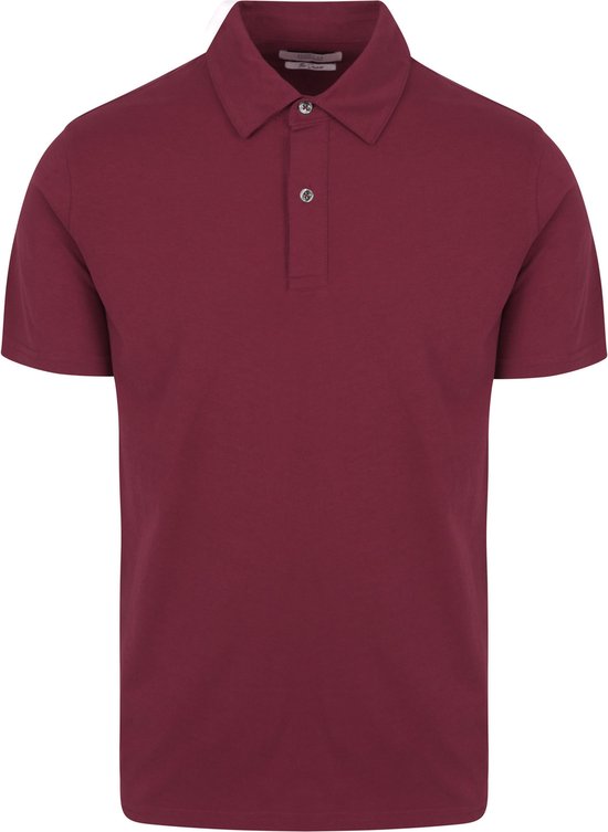 King Essentials The James Poloshirt Burgundy - Maat M - Heren - Polo shirt Heren met Korte mouw