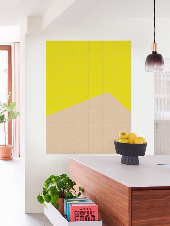 IXXI Color blocking - Yellow Beige - Décoration murale - Abstrait - 80 x 100 cm