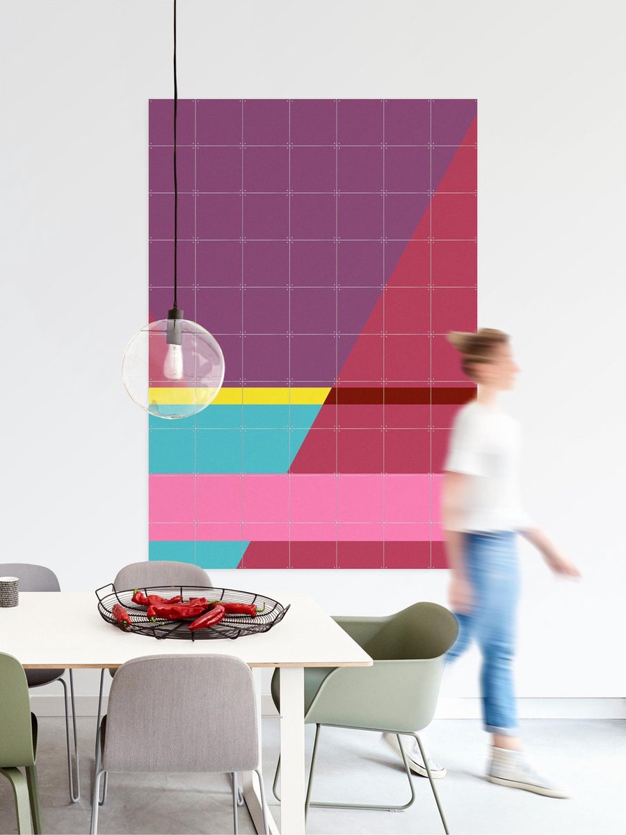 IXXI Many Shapes of... 3, Studio Kars + Boom - 80 x 100 cm - Gratis ophangtool - Grote wanddecoratie en posters - Grafisch Ontwerp, Abstract
