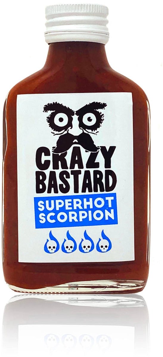 Crazy Bastard Sauce – Superhot Scorpion Hot Sauce – 100ml