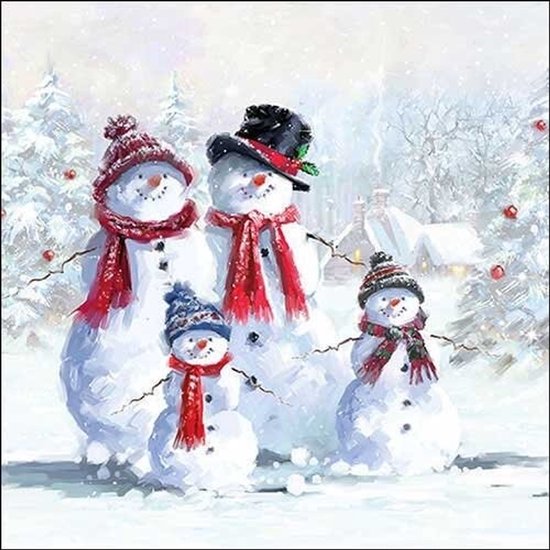 Ambiente papieren servetten 33x33cm p/20 WINTER