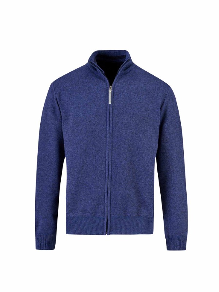 BJØRNSON Poul Gebreid Vest Heren - 4 Seizoenen Ademend - Maat 6XL - Donkerblauw