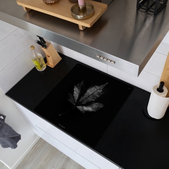 KitchenYeah® Protection plaque induction 60x55 cm - Noir - Lame - Protege plaque de cuisson - Couvre plaque induction - Protecteur d'induction - Cuisine