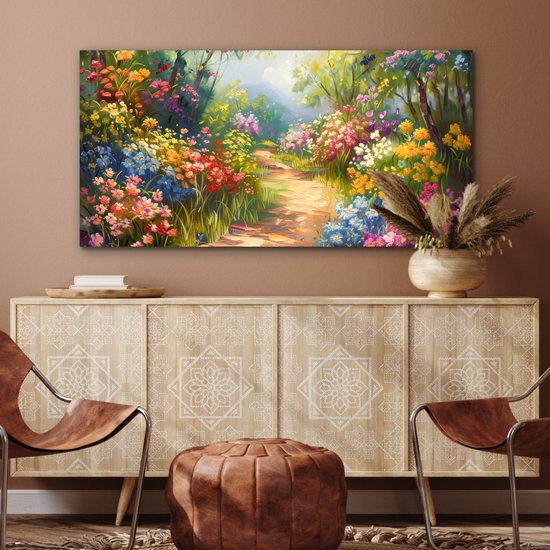 Tableau aluminium 120x60 cm - Décoration murale métal - Nature - Paysage - Fleurs - Coloré - Décoration murale métal salon - Décoration industrielle - Photo sur dibond - Accessoires industriels chambre