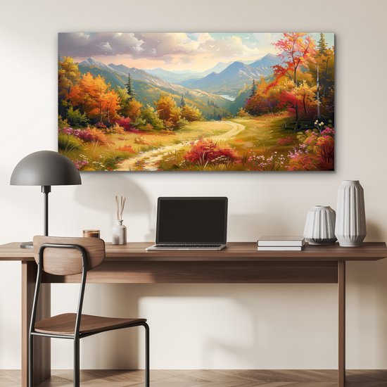 Tableau aluminium 120x60 cm - Décoration murale métal - Paysage - Illustration - Nature - Décoration murale métal salon - Décoration industrielle - Photo sur dibond - Accessoires industriels chambre
