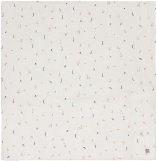 Jollein - Hydrofiele Doek Large 115x115cm - Inbakerdoek - Zacht Katoen - 2 Stuks - Jungle Jambo van Jollein — afbeelding 4