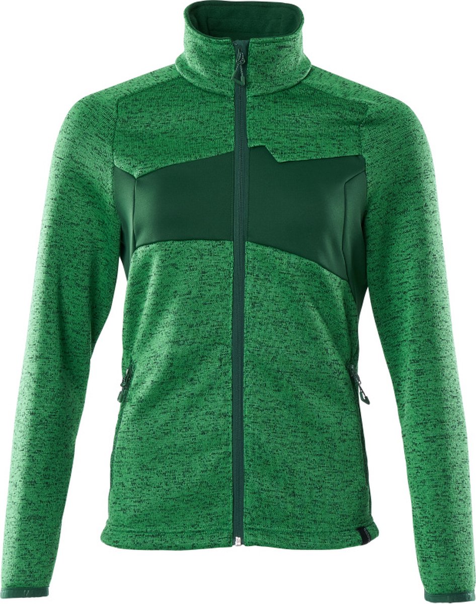 Mascot Accelerate Gebreide trui met rits 18155-951 - helder groen/groen - 2XL