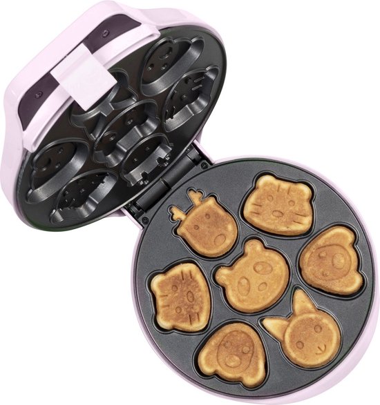 Bestron Wafelijzer - AAW700P - 700W- Mini cakes - Dierenvormpjes - Roze - 5 jaar garantie van Bestron — afbeelding 2
