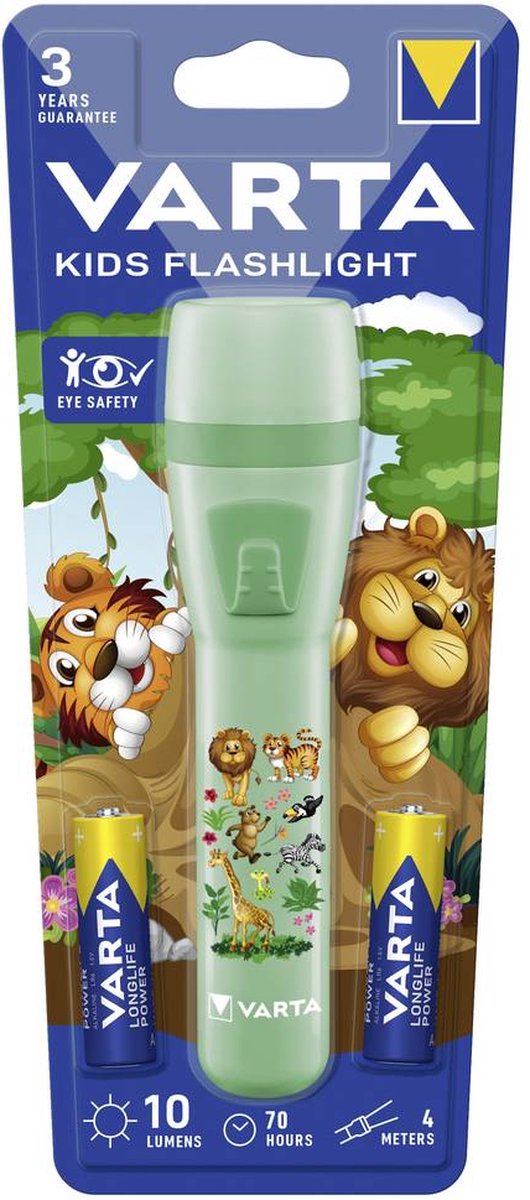 Varta Kids Flashlight 2AA mit Batt. Zaklamp werkt op batterijen 70 h