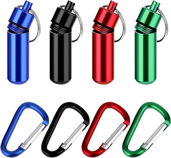 Lichtere houder sleutelhanger met veerclip Aluminium