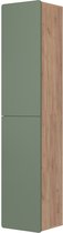 Vicco Izan Hoge kasten – 36.6 x 171.6 cm Groen/gouden eik