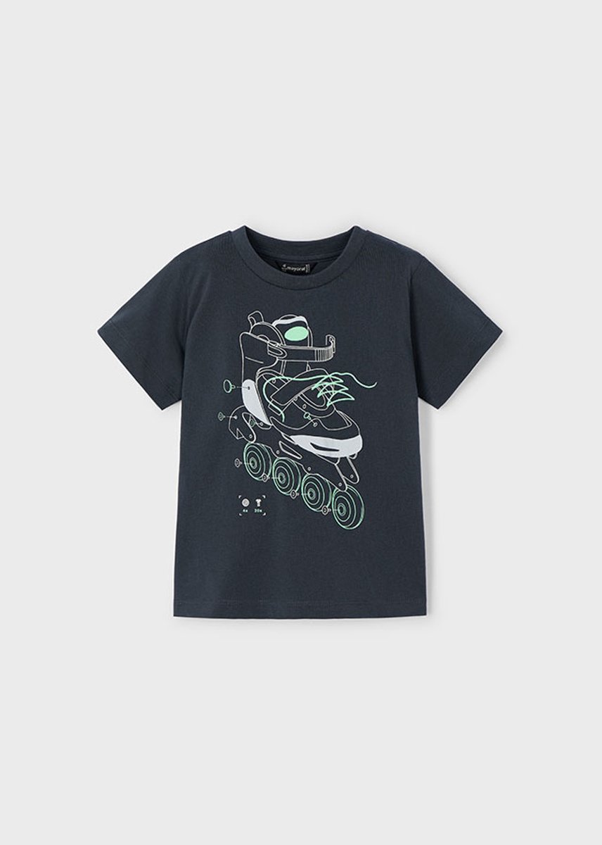 MAYORAL - T-shirt - Maat 134 - Jongens - GRIJS -
