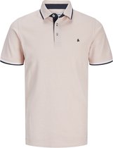 JACK&JONES PLUS JJEPAULOS POLO SS NOOS PLS Heren Poloshirt - Peach Parfait Play