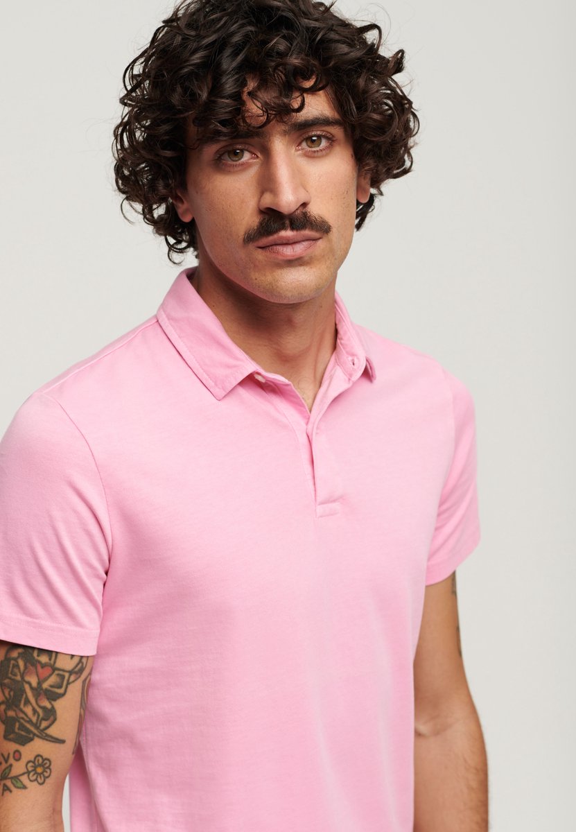 Superdry Studios Jersey Korte Mouw Poloshirt 3XL Man Roze