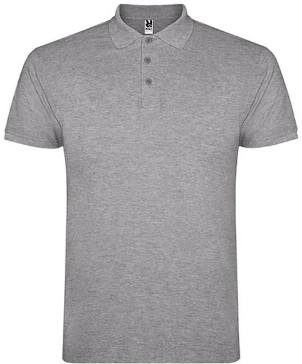 Roly - Star Polo - Heather Grey 58 maat 4XL