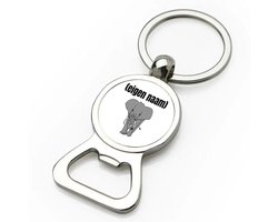 Akyol - olifant met eigen naam flesopener - Olifant - olifanten liefhebbers - iemand die houdt van olifanten - verjaardag - cadeau - kado - 9 bij 3 cm