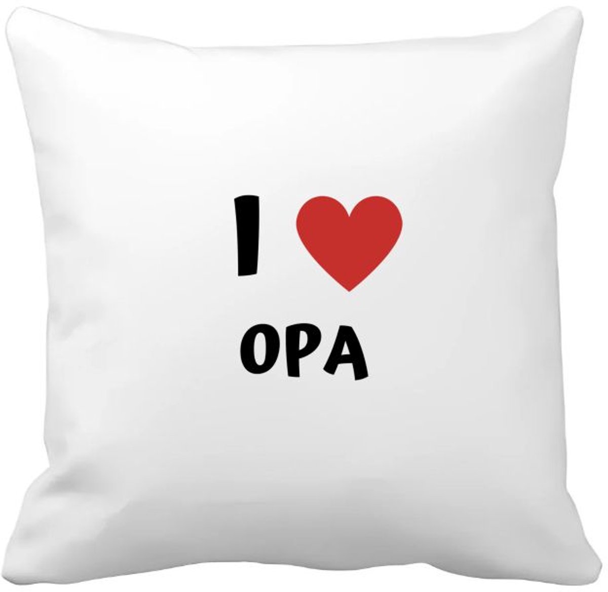 Akyol i love opa Kussen hoes - Opa - de liefste opa - verjaardag - cadeautje voor opa - opa artikelen - kado - geschenk - 40 bij 40 cm Multicolor